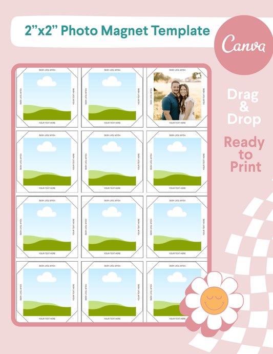 2”x2” Photo Magnet Template