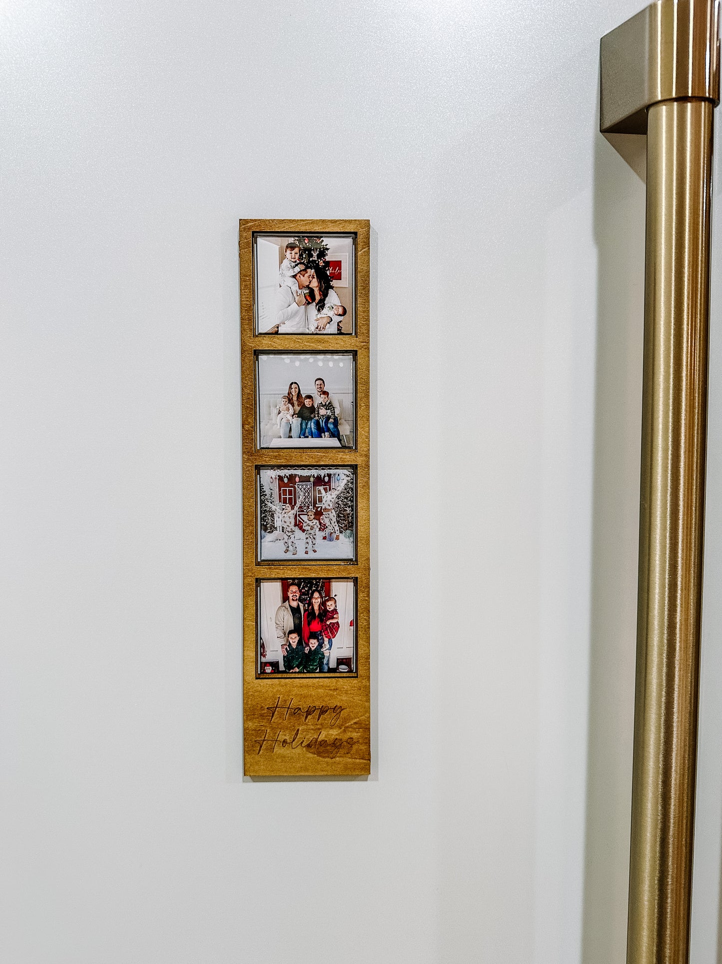 Four Custom Magnets & Holiday Frame