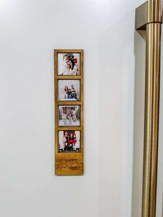 Four Custom Magnets & Holiday Frame