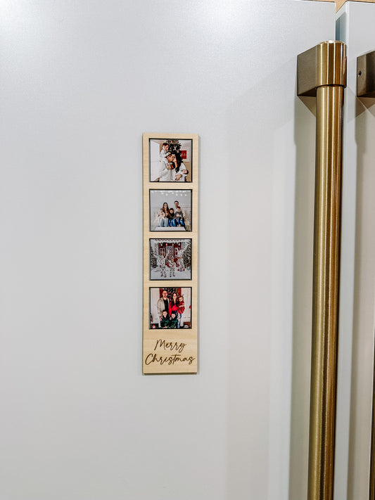 Four Custom Magnets & Holiday Frame